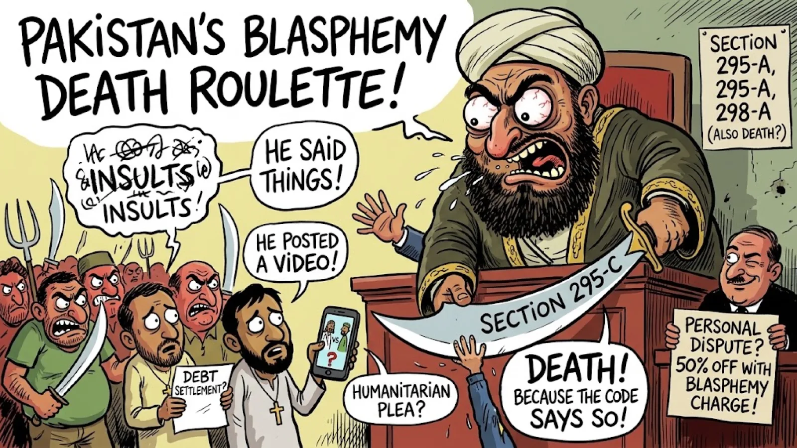 Blasphemy laws were among oppressive measures opposed in protest in Faisalabad, Pakistan on National Minorities Day on Aug. 11